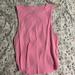 american eagle pink muscle tank